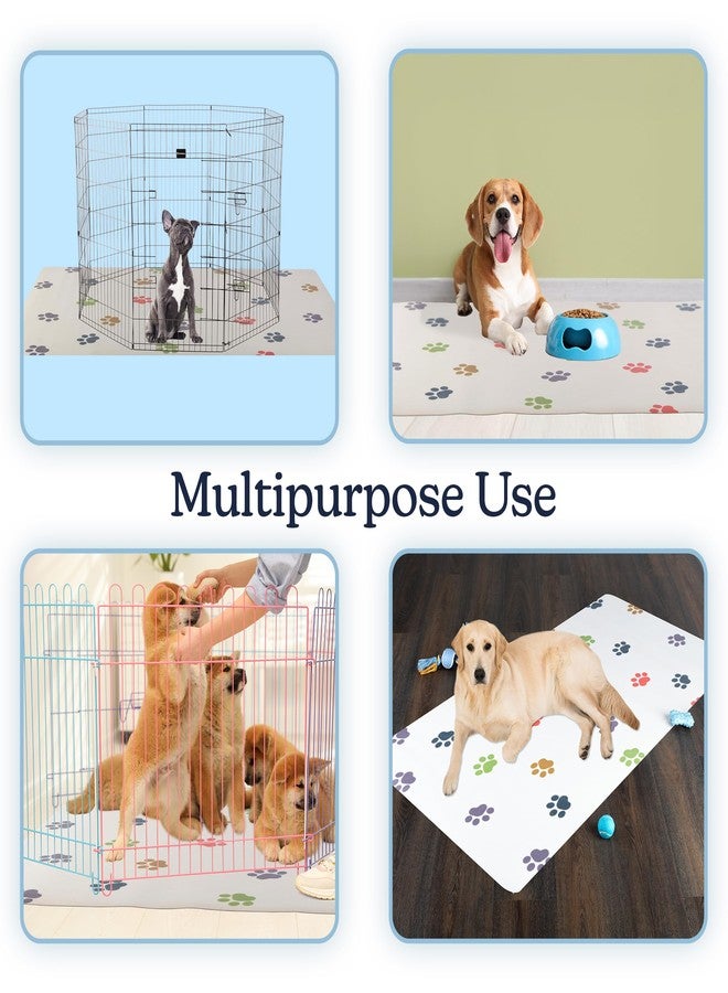 PETMAKER Dog Mat for Food and Water, Crate Pad, and Floor Protector - 55” x 28” Extra Large PVC Memory Foam Pad with Non-Slip Bottom - Stain, Scratch, and Water-Resistant Dog Floor Mat by PETMAKER (Paw Prints) - Image 5